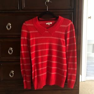Madewell wool sweater with faux Peter Pan collar